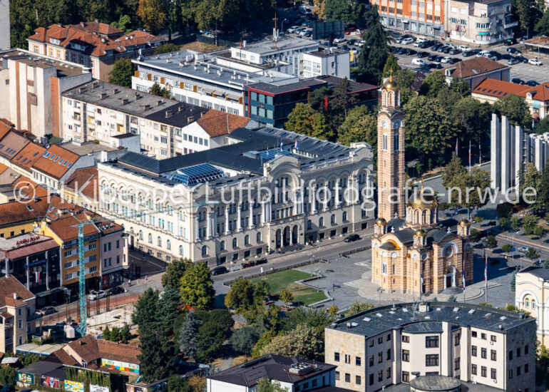 Luftbild Kirchengebäude der Kathedrale 