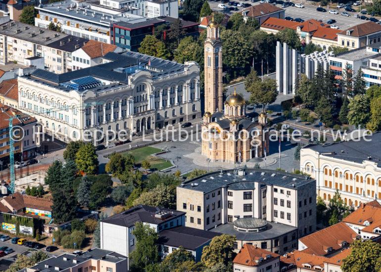 Luftbild Kirchengebäude der Kathedrale 