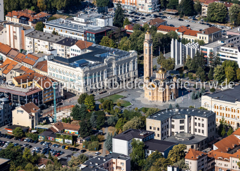 Luftbild Kirchengebäude der Kathedrale 