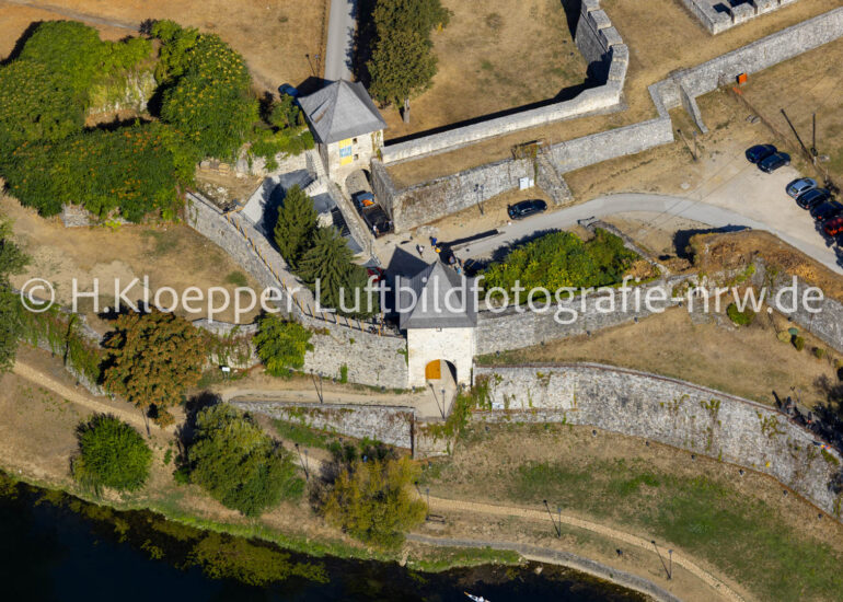 Luftbild Fragmente der Zitadelle- Festungsanlage 