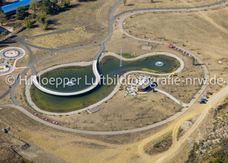 Luftbild Parkanlage und Freifläche 