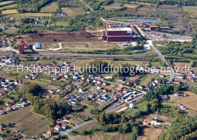Luftbild Kriegsgefangenen- Lager und Konzentrationslager 